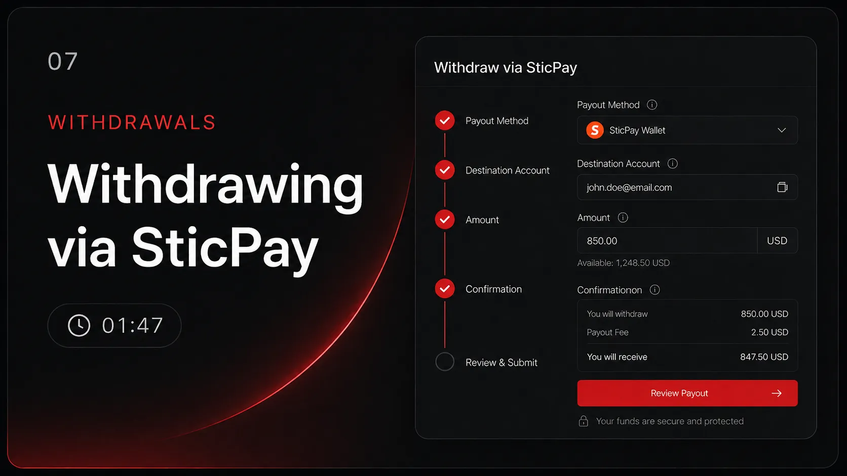 Withdrawing via SticPay — tutorial thumbnail
